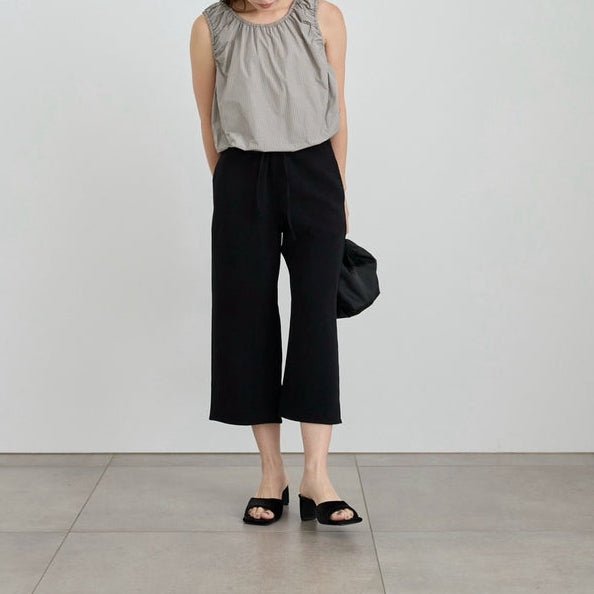 【anuke 2027 SS】Back Satin Capripants - 3月下旬頃発送 - Champdelarose