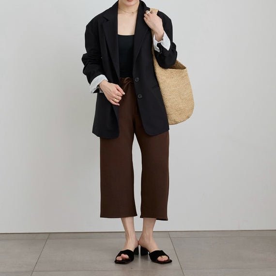 【anuke 2027 SS】Back Satin Capripants - 3月下旬頃発送 - Champdelarose