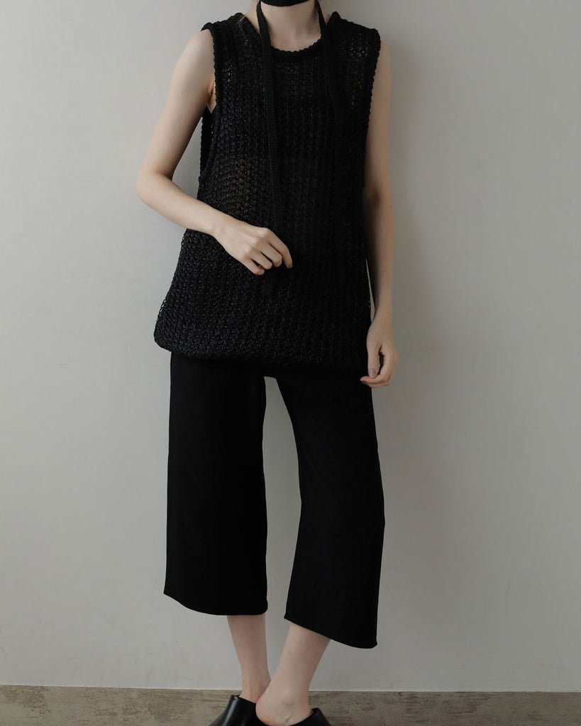 【anuke 2027 SS】Back Satin Capripants - 3月下旬頃発送 - Champdelarose