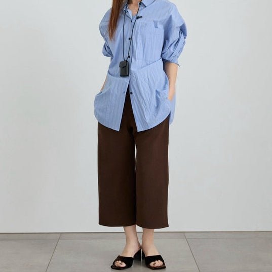 【anuke 2027 SS】Back Satin Capripants - 3月下旬頃発送 - Champdelarose