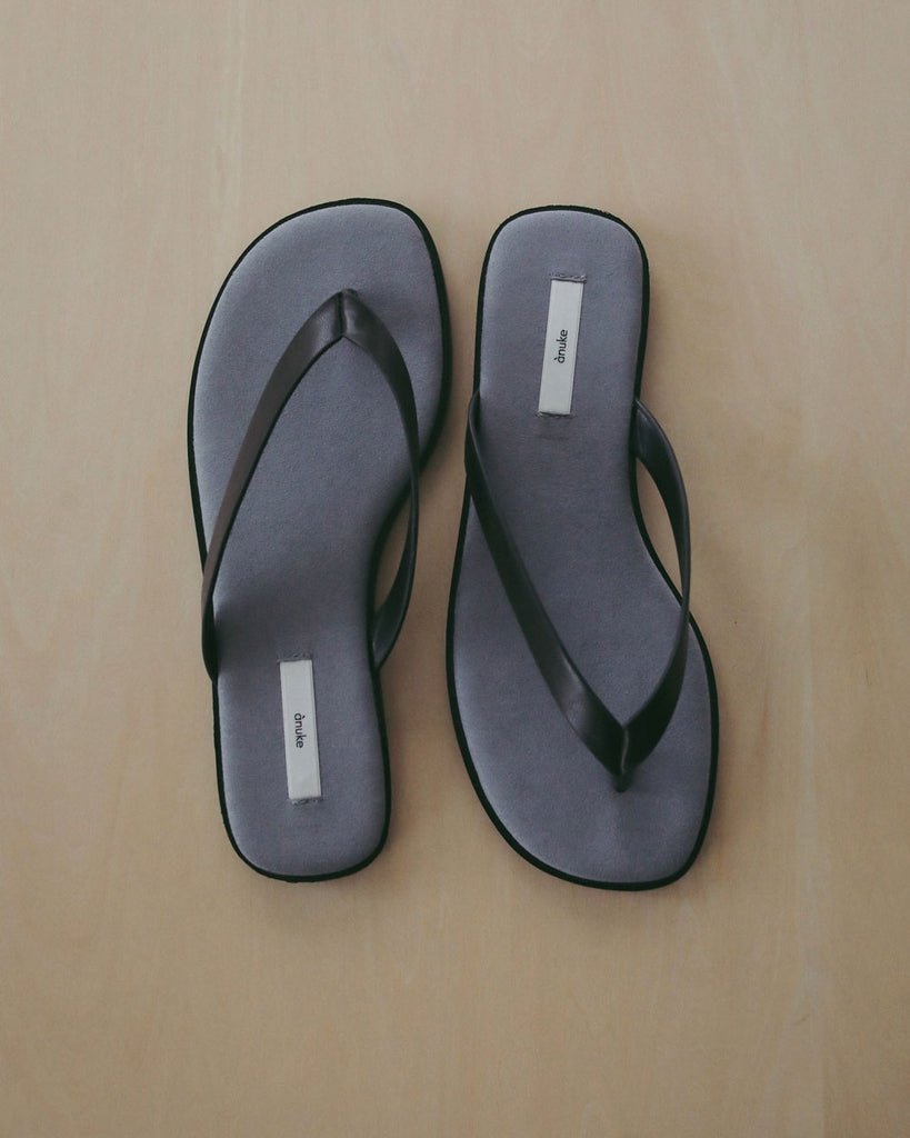 【anuke 2027 SS】Bicolor Tongs Sandals - 4月下旬頃発送 - Champdelarose