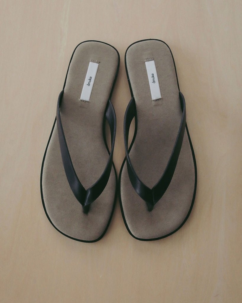 【anuke 2027 SS】Bicolor Tongs Sandals - 4月下旬頃発送 - Champdelarose