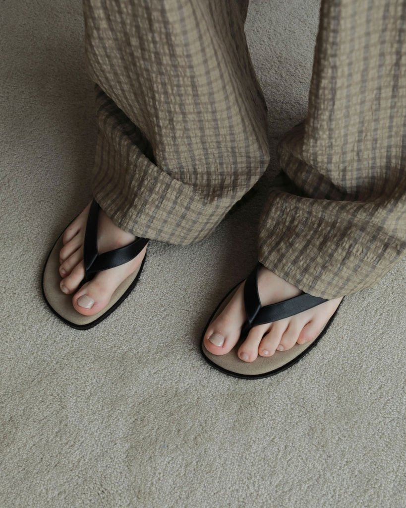 【anuke 2027 SS】Bicolor Tongs Sandals - 4月下旬頃発送 - Champdelarose