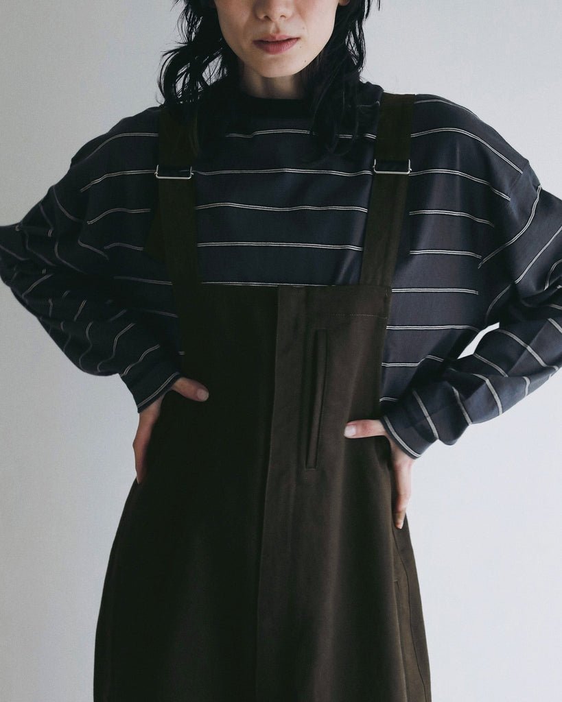 【anuke 2027 SS】Border Loose Long T-shirts - 3月下旬頃発送 - Champdelarose
