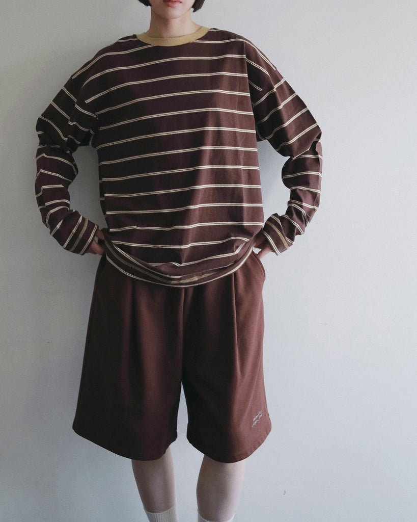 【anuke 2027 SS】Border Loose Long T-shirts - 3月下旬頃発送 - Champdelarose