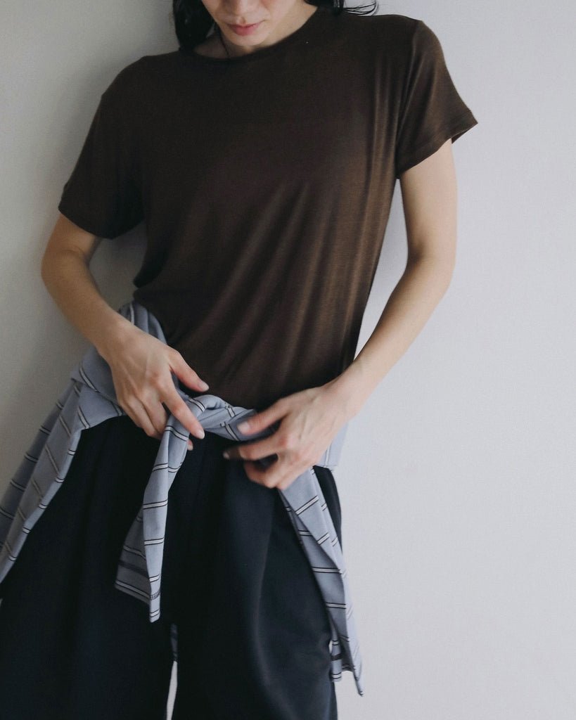 【anuke 2027 SS】Border Loose Long T-shirts - 3月下旬頃発送 - Champdelarose