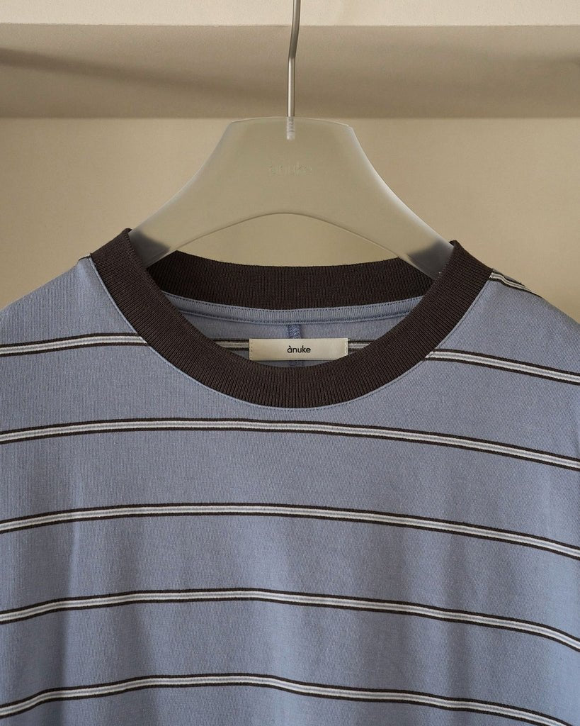 【anuke 2027 SS】Border Loose Long T-shirts - 3月下旬頃発送 - Champdelarose