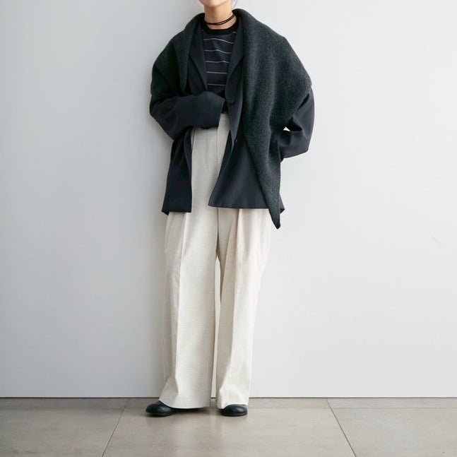 【anuke 2027 SS】Border Loose Long T-shirts - 3月下旬頃発送 - Champdelarose