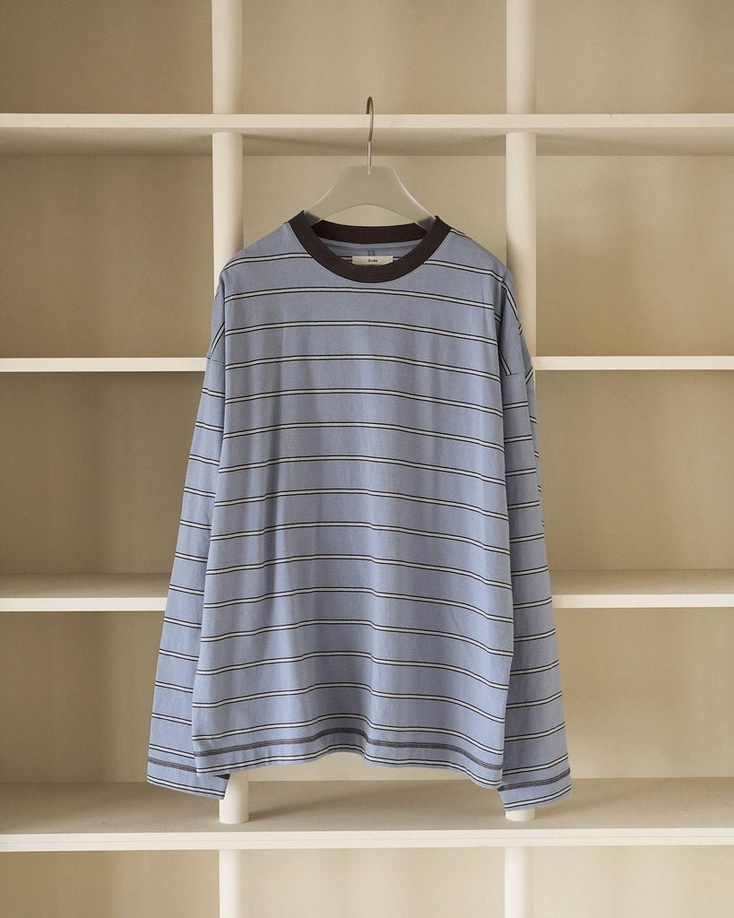 【anuke 2027 SS】Border Loose Long T-shirts - 3月下旬頃発送 - Champdelarose