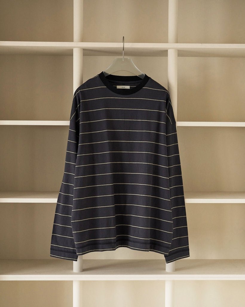 【anuke 2027 SS】Border Loose Long T-shirts - 3月下旬頃発送 - Champdelarose