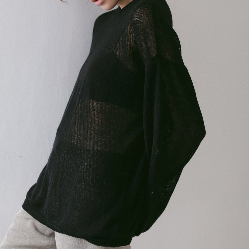 【anuke 2027 SS】Cottonlinen Loose Knit - 3月下旬頃発送 - Champdelarose