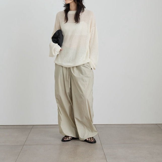 【anuke 2027 SS】Cottonlinen Loose Knit - 3月下旬頃発送 - Champdelarose