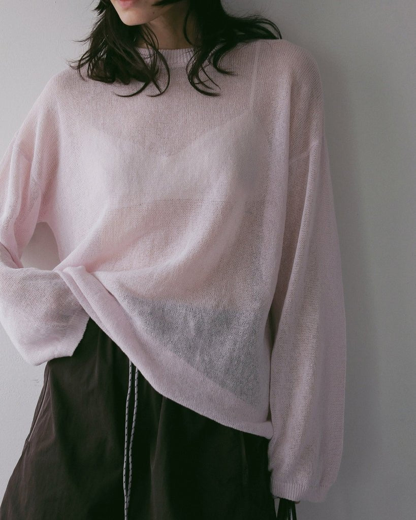 【anuke 2027 SS】Cottonlinen Loose Knit - 3月下旬頃発送 - Champdelarose