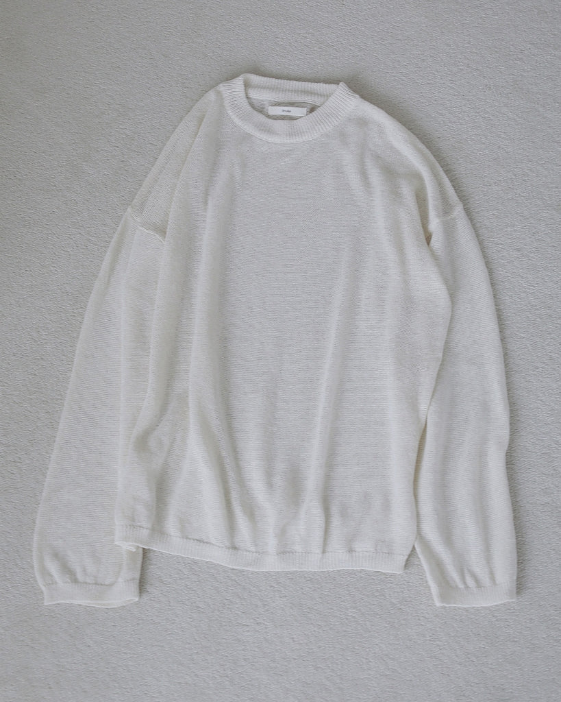 【anuke 2027 SS】Cottonlinen Loose Knit - 3月下旬頃発送 - Champdelarose