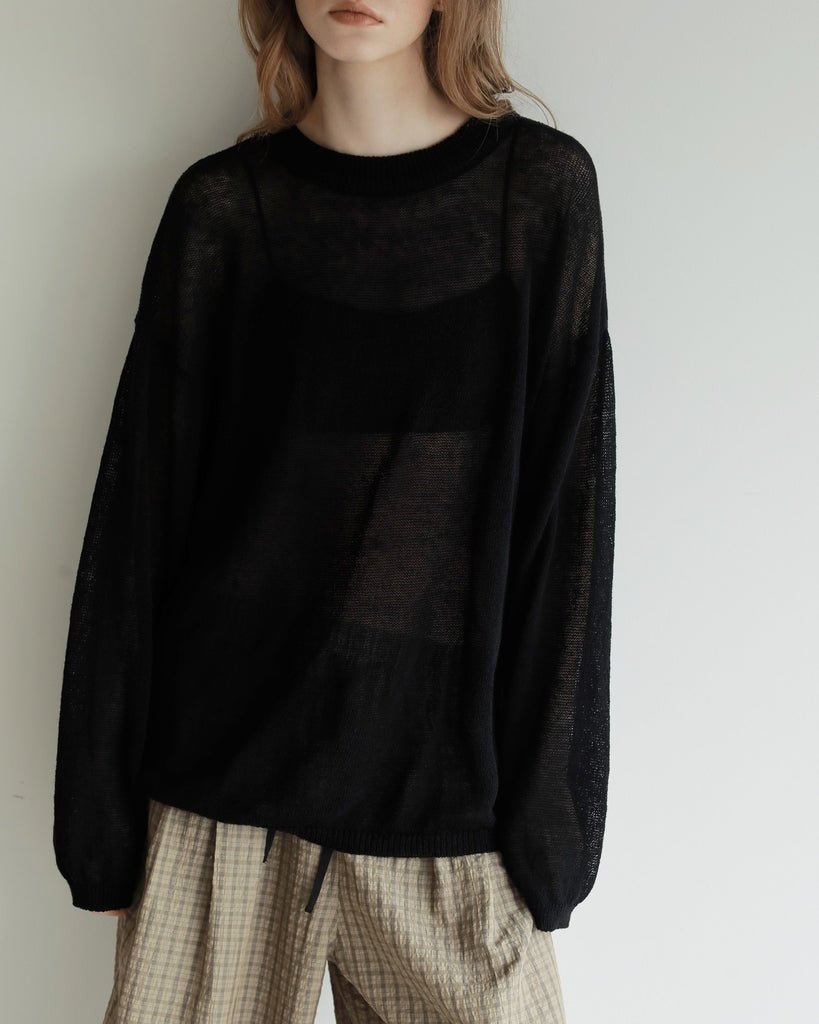 【anuke 2027 SS】Cottonlinen Loose Knit - 3月下旬頃発送 - Champdelarose