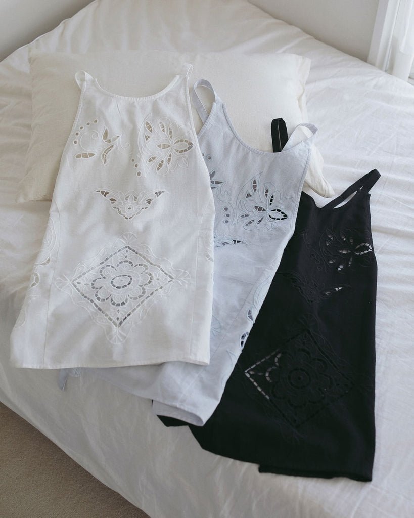 【anuke 2027 SS】Cutwork Lace Apron - 3月下旬頃発送 - Champdelarose