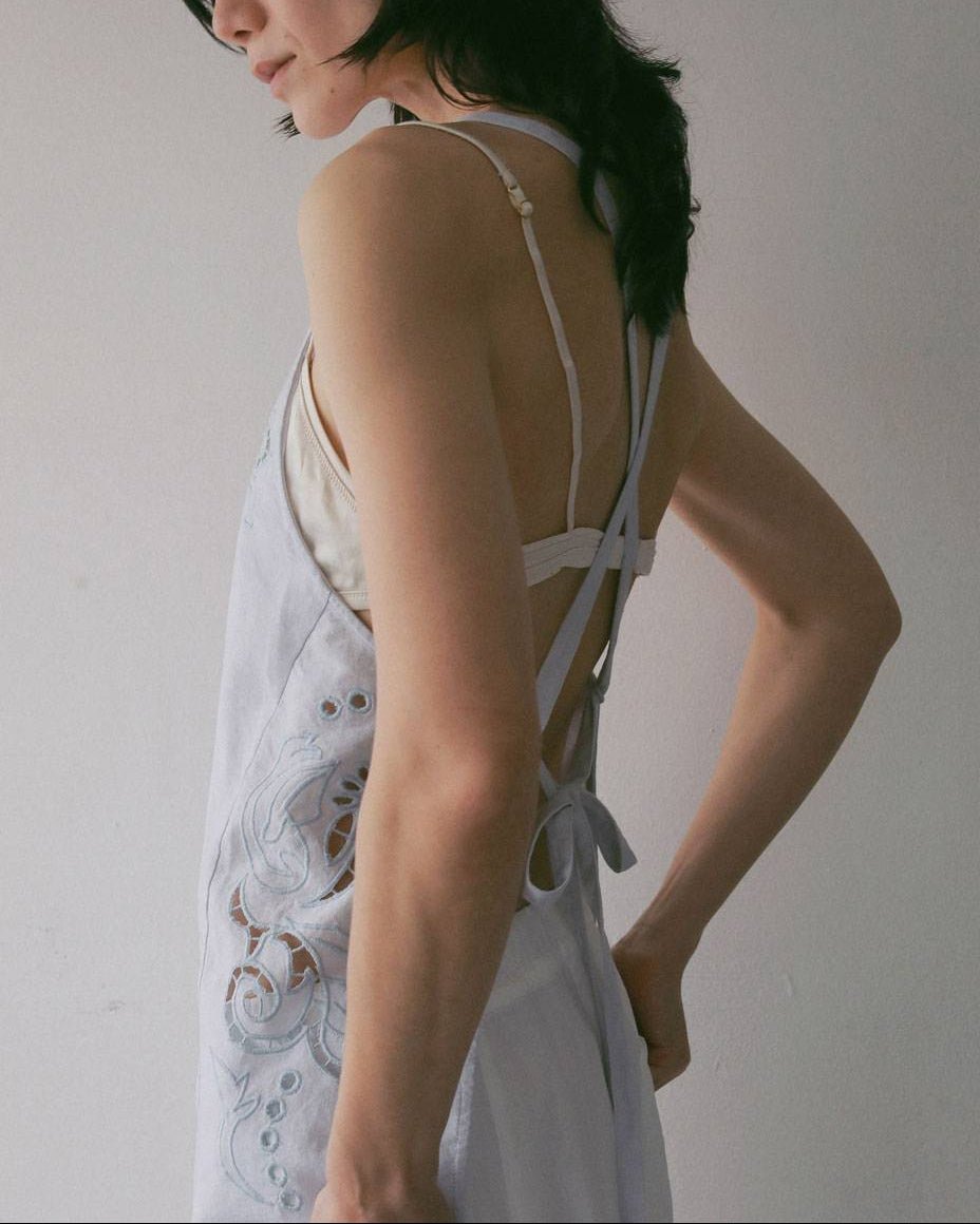【anuke 2027 SS】Cutwork Lace Apron - 3月下旬頃発送 - Champdelarose