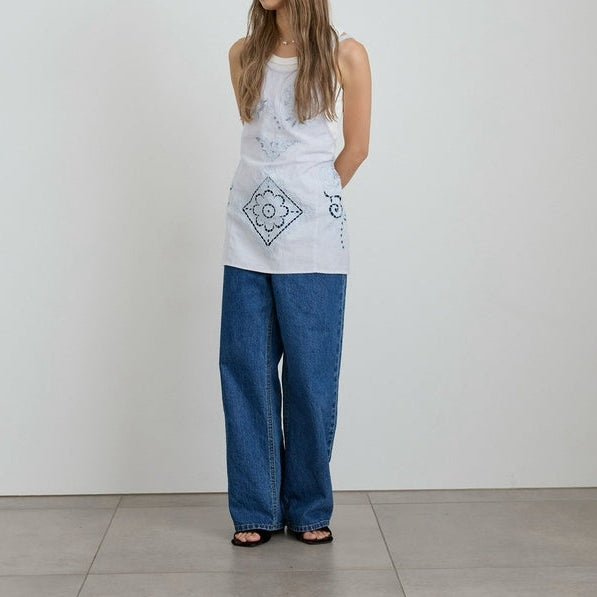 【anuke 2027 SS】Cutwork Lace Apron - 3月下旬頃発送 - Champdelarose