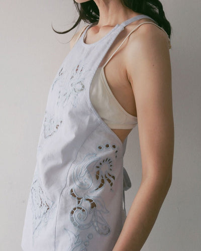 【anuke 2027 SS】Cutwork Lace Apron - 3月下旬頃発送 - Champdelarose