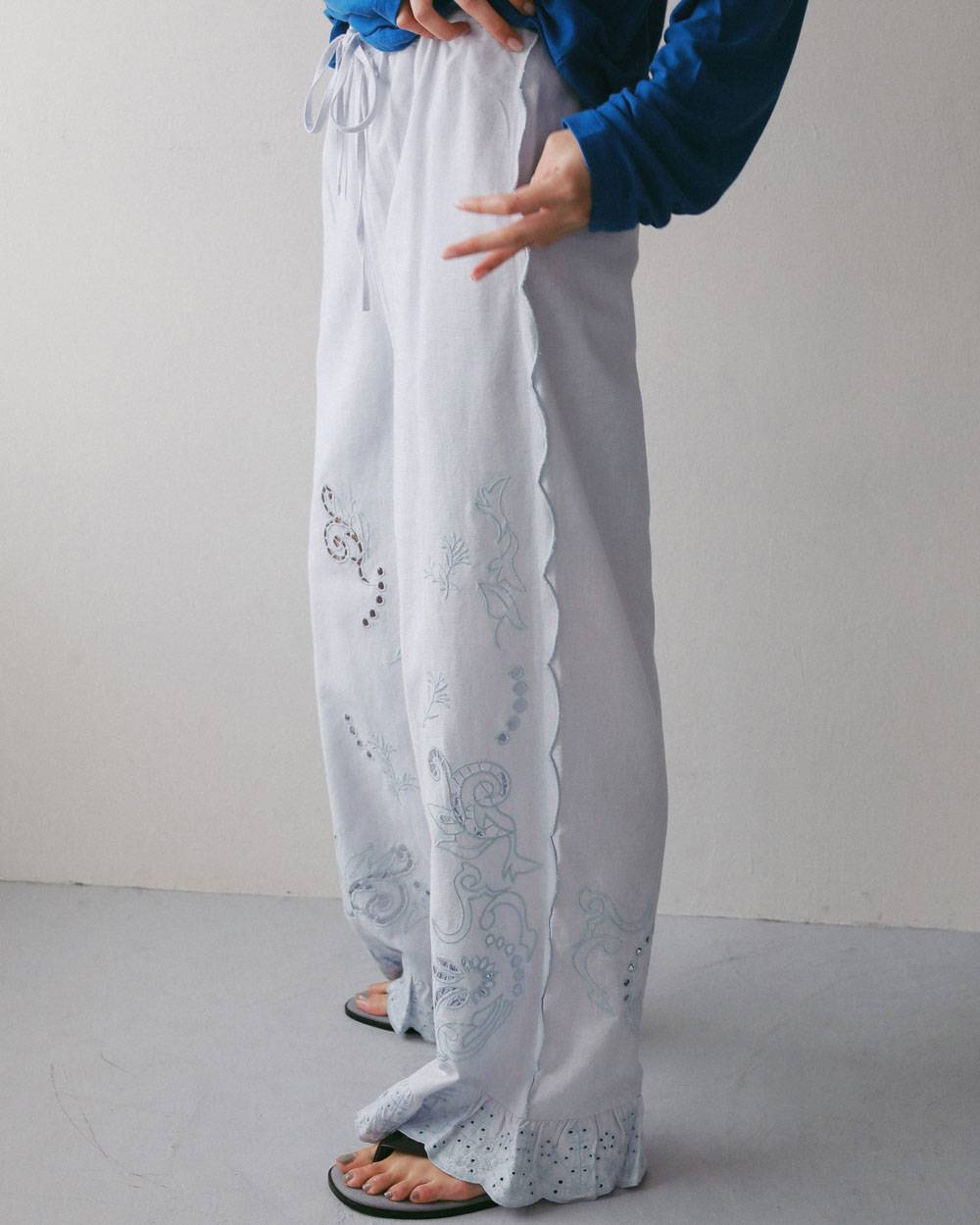 【anuke 2027 SS】Cutwork Lace Pants - 3月下旬頃発送 - Champdelarose