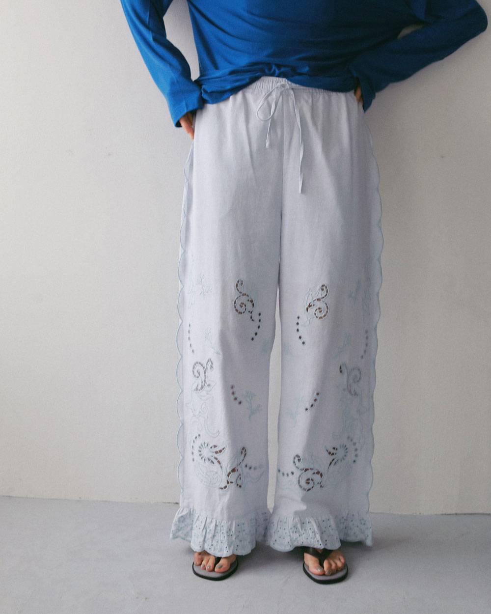 【anuke 2027 SS】Cutwork Lace Pants - 3月下旬頃発送 - Champdelarose