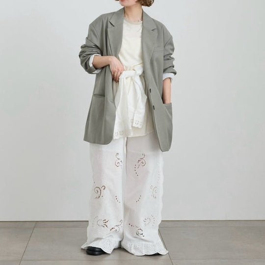 【anuke 2027 SS】Cutwork Lace Pants - 3月下旬頃発送 - Champdelarose