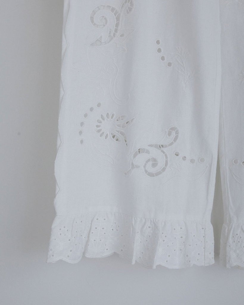 【anuke 2027 SS】Cutwork Lace Pants - 3月下旬頃発送 - Champdelarose