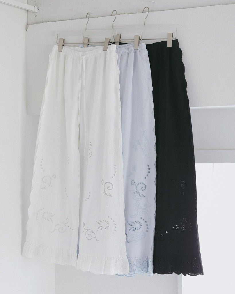 【anuke 2027 SS】Cutwork Lace Pants - 3月下旬頃発送 - Champdelarose