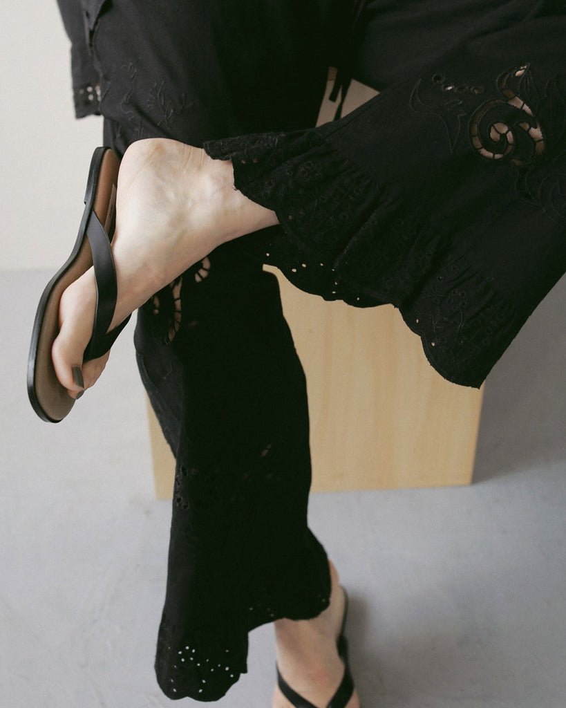 【anuke 2027 SS】Cutwork Lace Pants - 3月下旬頃発送 - Champdelarose