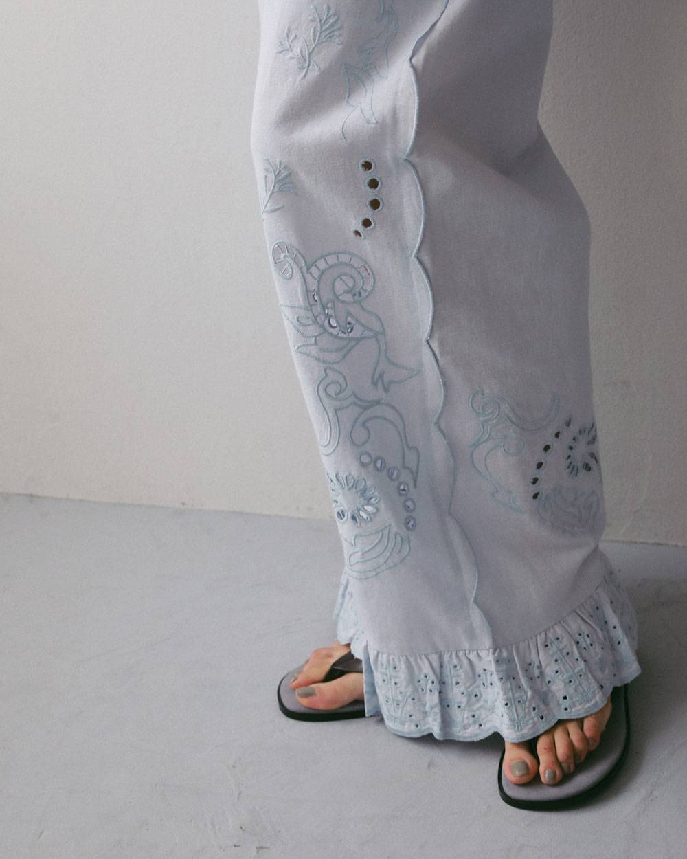 【anuke 2027 SS】Cutwork Lace Pants - 3月下旬頃発送 - Champdelarose
