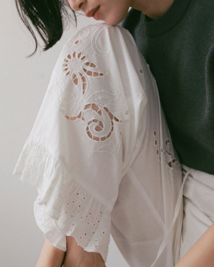【anuke 2027 SS】Cutwork Lace Pants - 3月下旬頃発送 - Champdelarose