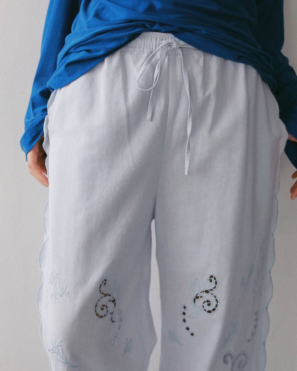 【anuke 2027 SS】Cutwork Lace Pants - 3月下旬頃発送 - Champdelarose