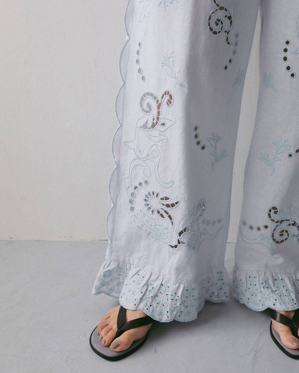 【anuke 2027 SS】Cutwork Lace Pants - 3月下旬頃発送 - Champdelarose