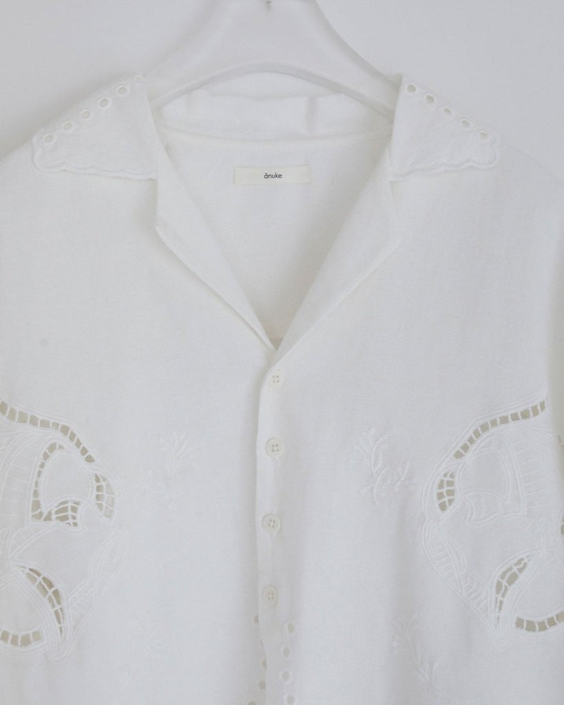 【anuke 2027 SS】Cutwork Opencollar Shirts - 3月下旬頃発送 - Champdelarose
