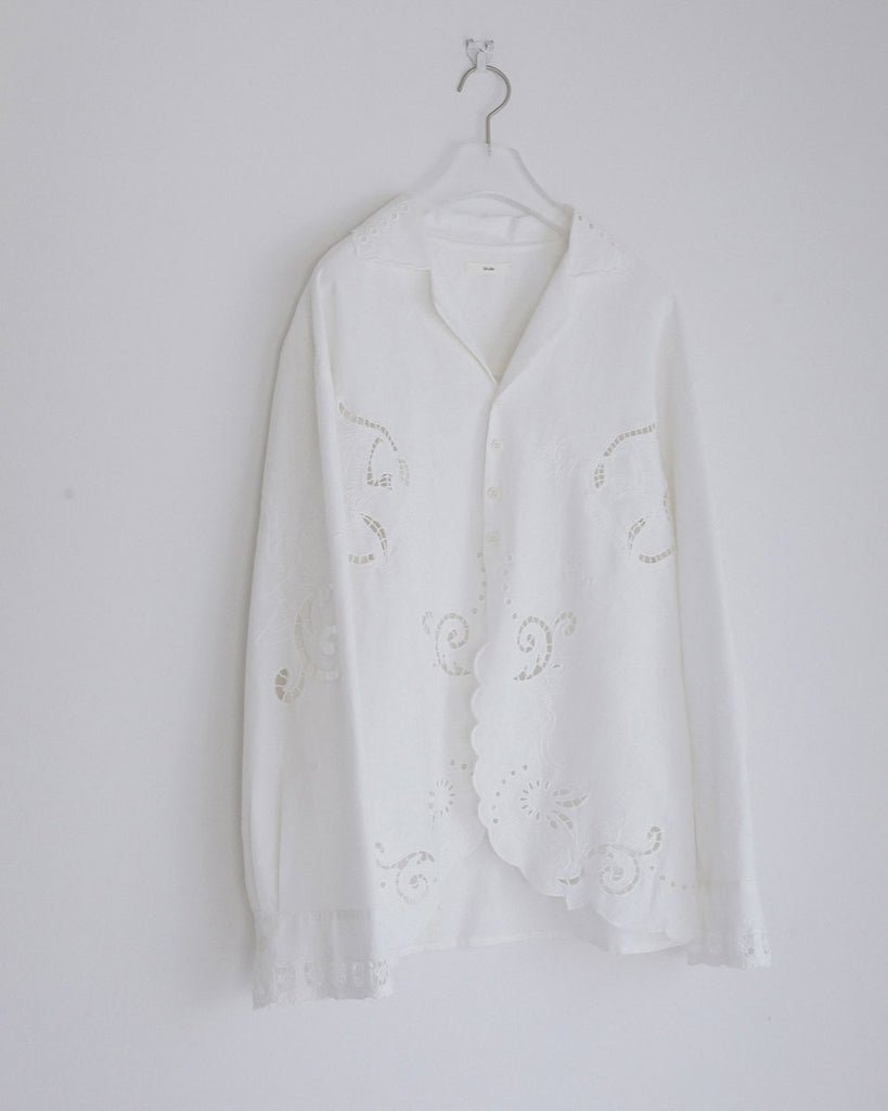 【anuke 2027 SS】Cutwork Opencollar Shirts - 3月下旬頃発送 - Champdelarose
