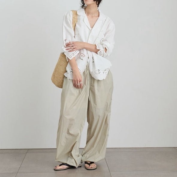 【anuke 2027 SS】Cutwork Opencollar Shirts - 3月下旬頃発送 - Champdelarose