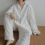 【anuke 2027 SS】Cutwork Opencollar Shirts - 3月下旬頃発送 - Champdelarose