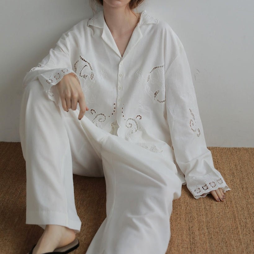 【anuke 2027 SS】Cutwork Opencollar Shirts - 3月下旬頃発送 - Champdelarose