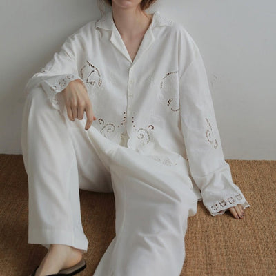 【anuke 2027 SS】Cutwork Opencollar Shirts - 3月下旬頃発送 - Champdelarose