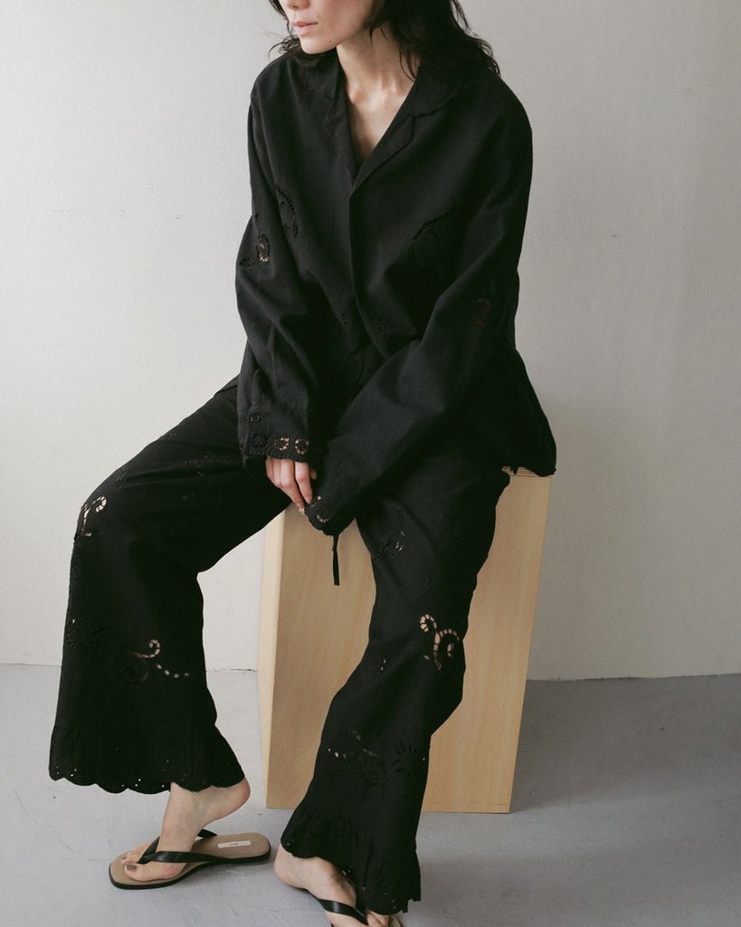 【anuke 2027 SS】Cutwork Opencollar Shirts - 3月下旬頃発送 - Champdelarose