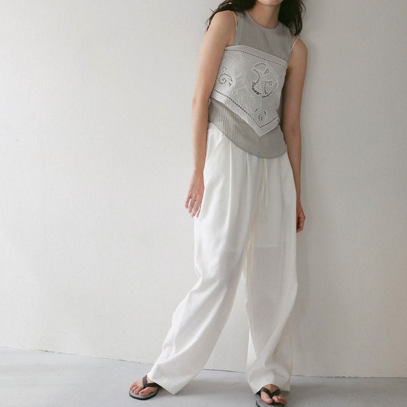 【anuke 2027 SS】Cutwork Scarf - 3月下旬頃発送 - Champdelarose