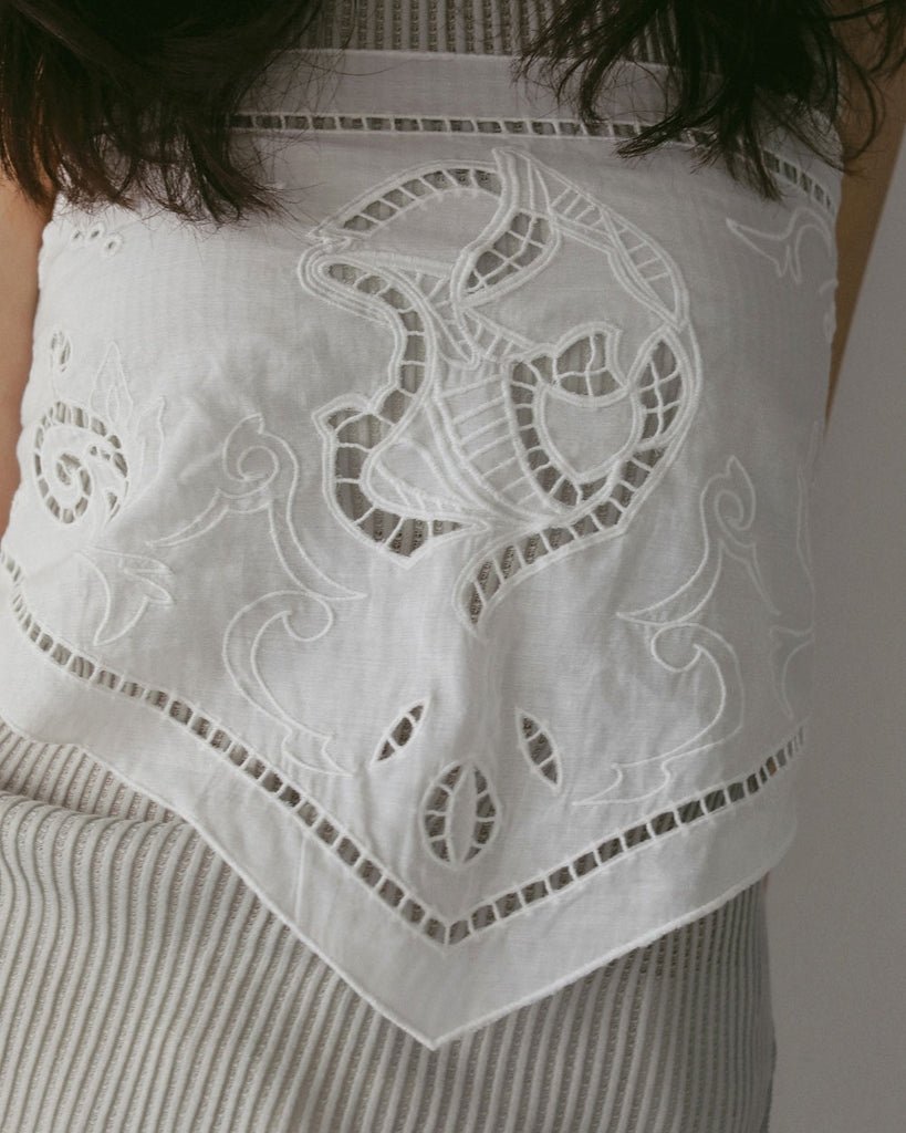 【anuke 2027 SS】Cutwork Scarf - 3月下旬頃発送 - Champdelarose