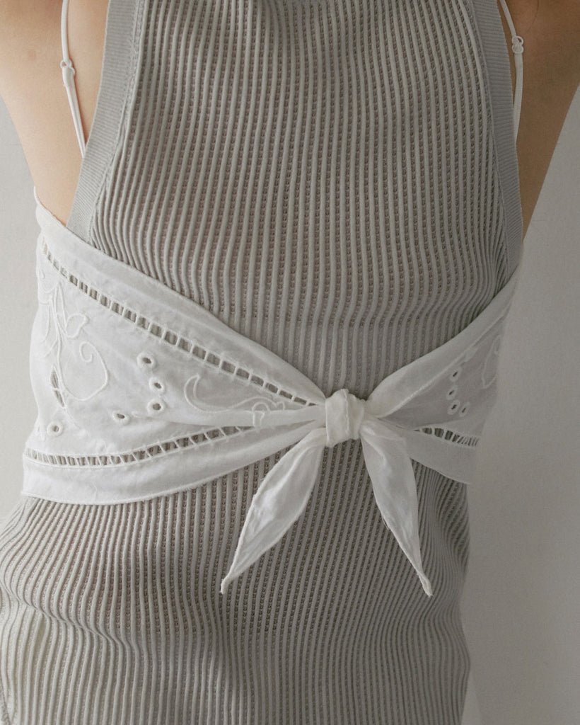 【anuke 2027 SS】Cutwork Scarf - 3月下旬頃発送 - Champdelarose