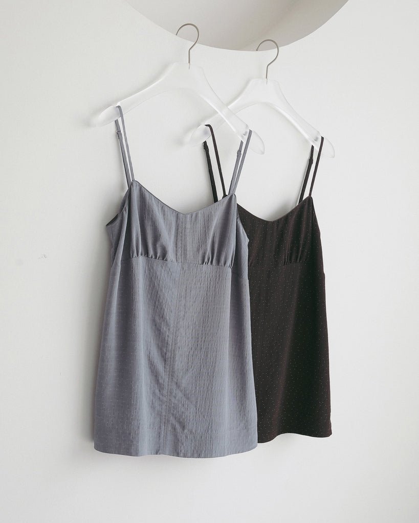 【anuke 2027 SS】Dot jacquard Camisole Tops - 4月下旬頃発送 - Champdelarose