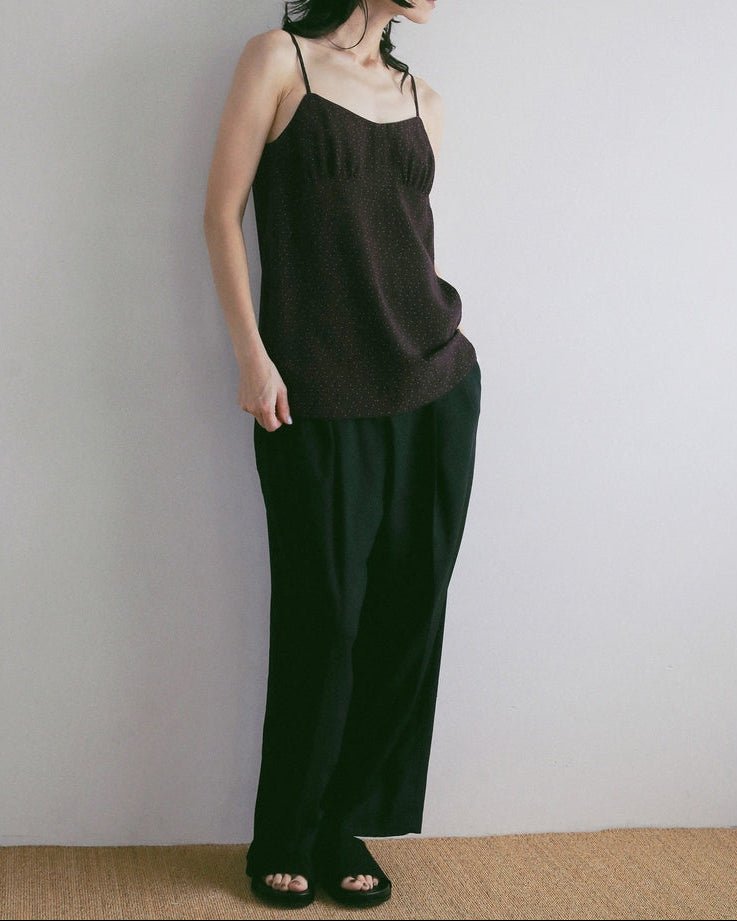 【anuke 2027 SS】Dot jacquard Camisole Tops - 4月下旬頃発送 - Champdelarose