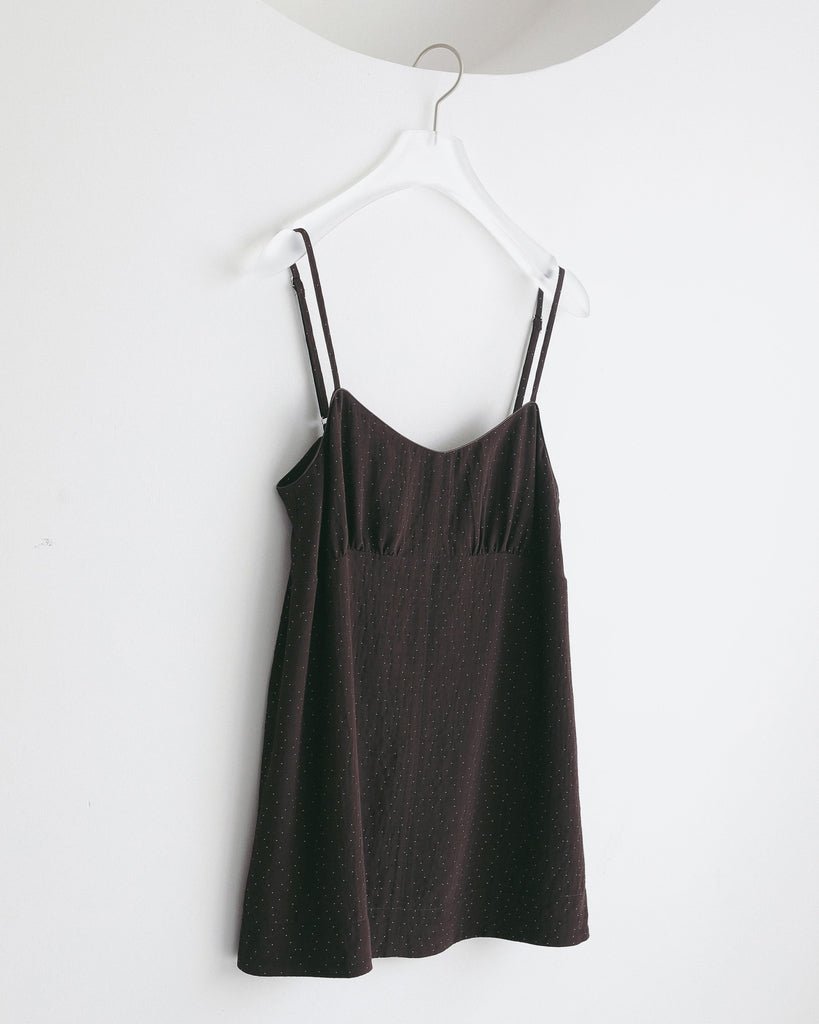 【anuke 2027 SS】Dot jacquard Camisole Tops - 4月下旬頃発送 - Champdelarose