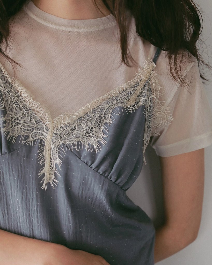 【anuke 2027 SS】Dot Jacquard Combinaison - 4月下旬頃発送 - Champdelarose