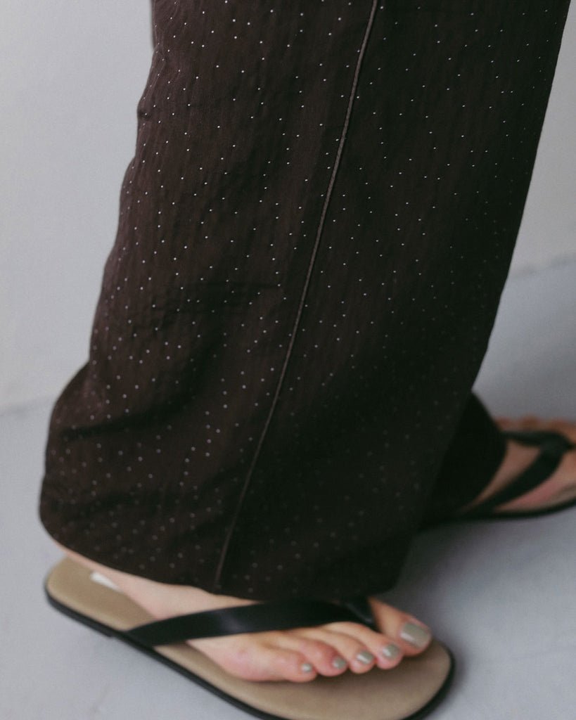 【anuke 2027 SS】Dot jacquard Rough Pants - 4月下旬頃発送 - Champdelarose