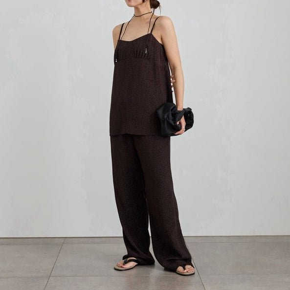 【anuke 2027 SS】Dot jacquard Rough Pants - 4月下旬頃発送 - Champdelarose