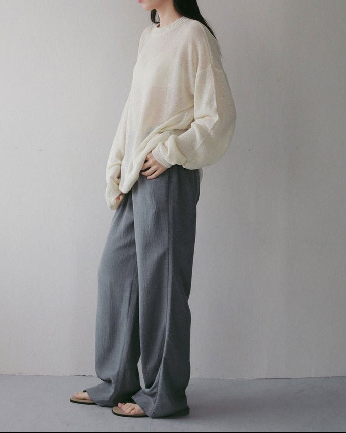 【anuke 2027 SS】Dot jacquard Rough Pants - 4月下旬頃発送 - Champdelarose